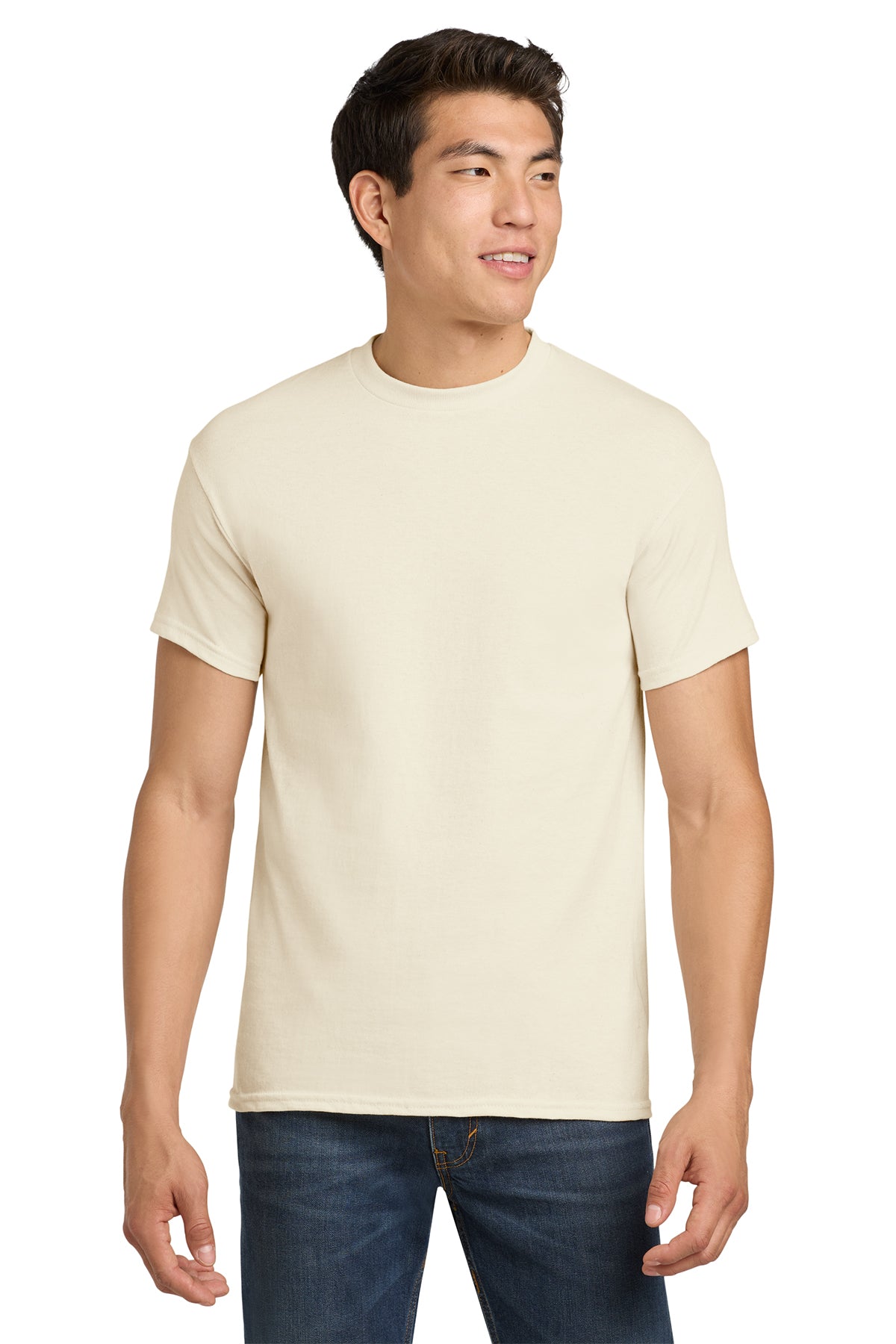 5000 Gildan Heavy Cotton 100% Cotton T-Shirt - Natural