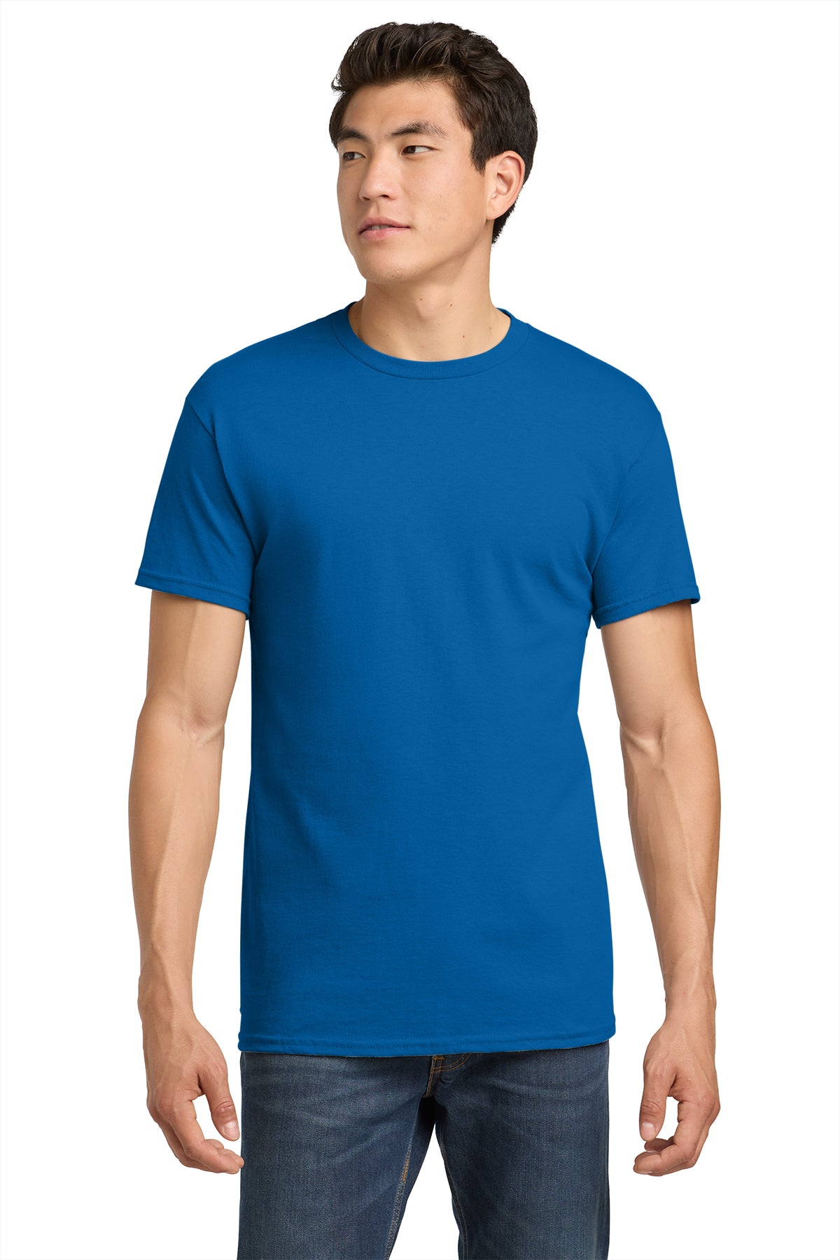 5000 Gildan Heavy Cotton 100% Cotton T-Shirt - Neon Blue