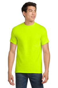 5000 Gildan Heavy Cotton 100% Cotton T-Shirt - Safety Green