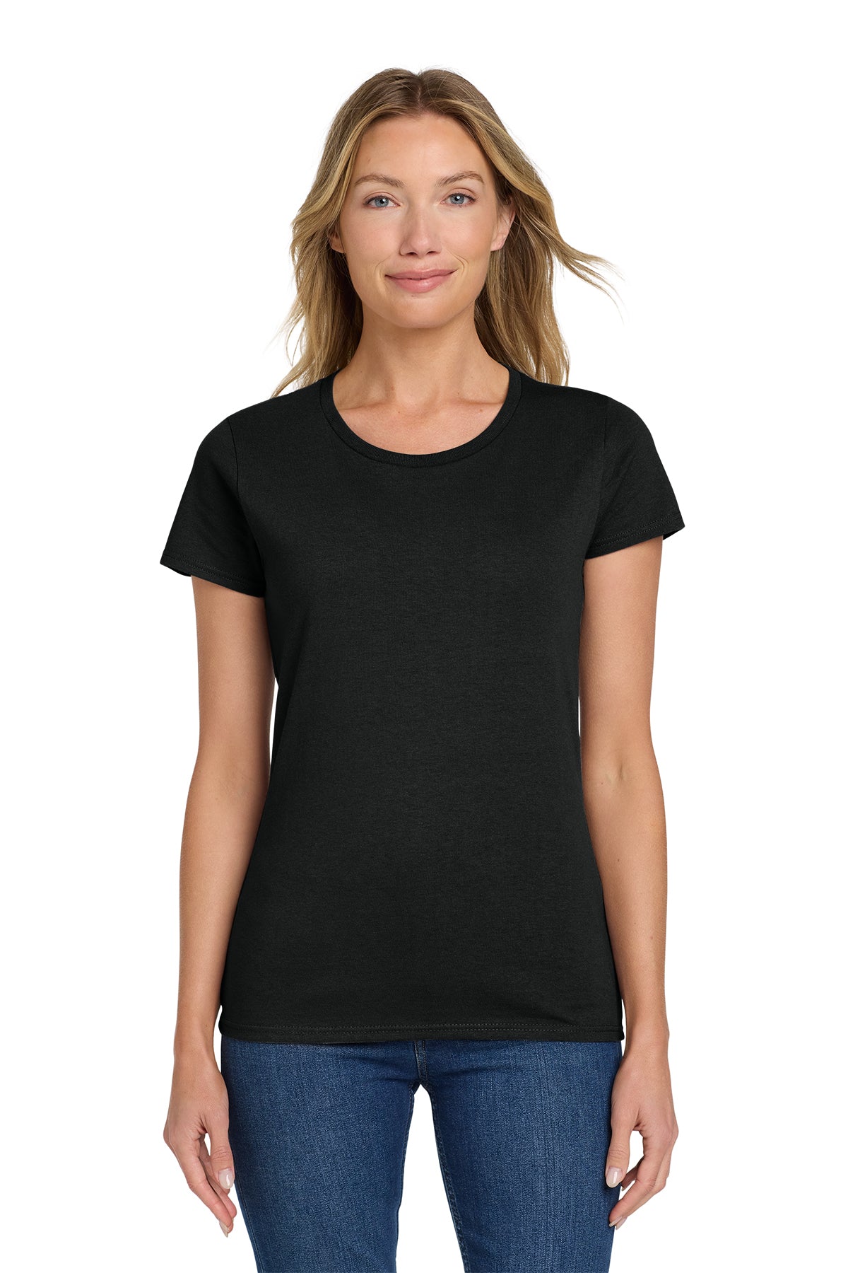 Gildan 5000L Ladies Heavy Cotton T-Shirt - Black