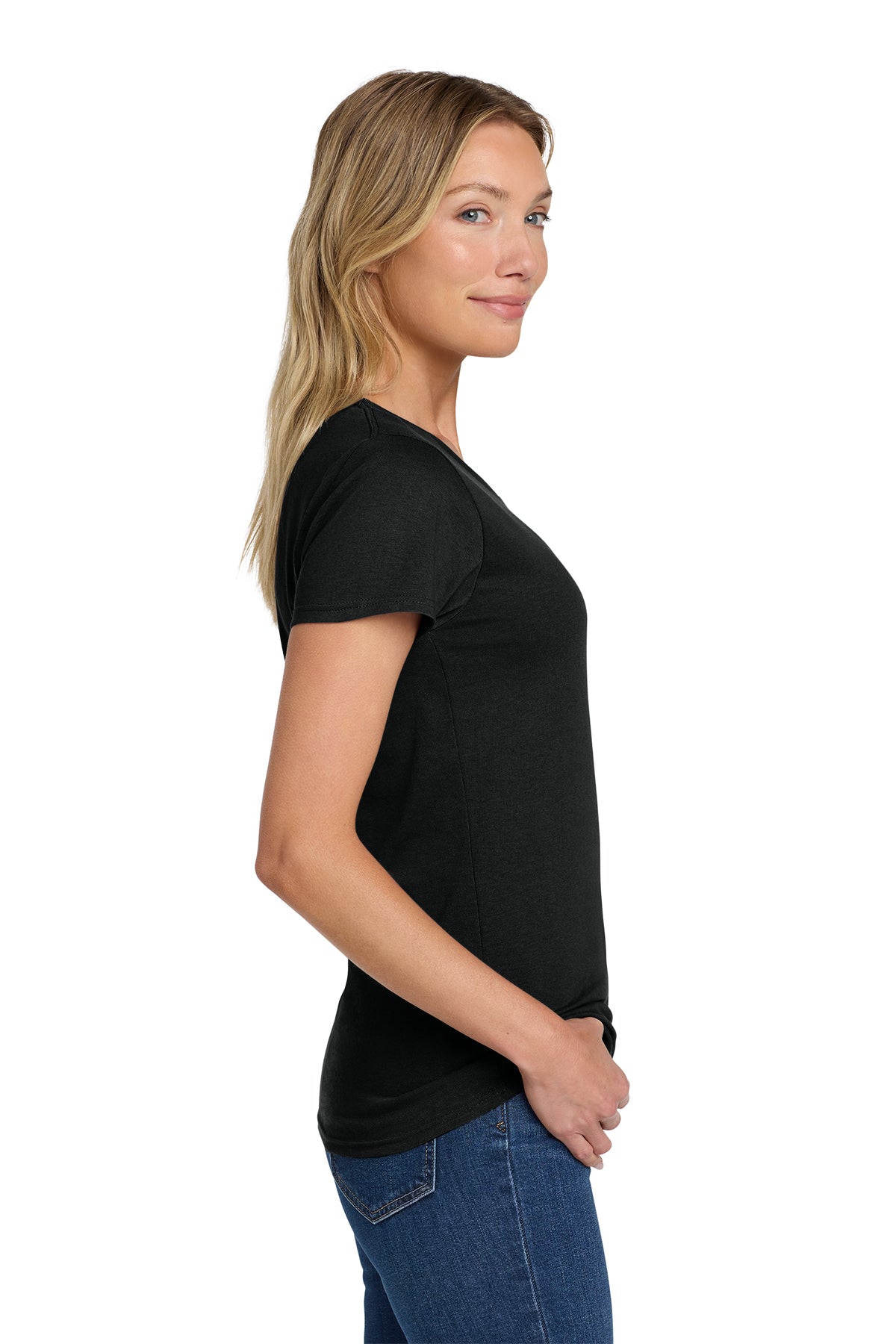 Gildan 5000L Ladies Heavy Cotton T-Shirt side