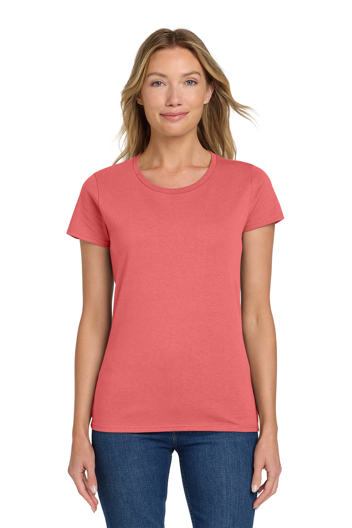 Gildan 5000L Ladies Heavy Cotton T-Shirt - Coral Silk