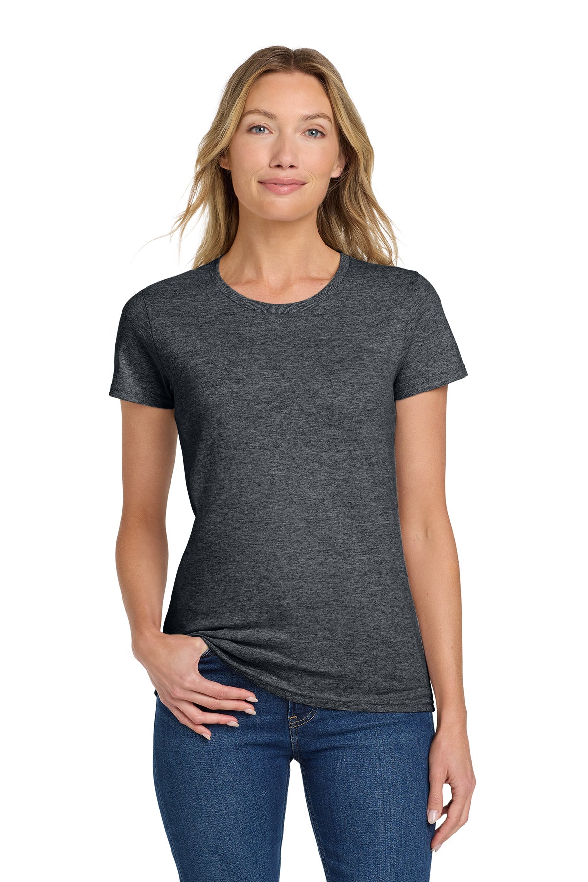 Gildan 5000L Ladies Heavy Cotton T-Shirt - Dark Heather
