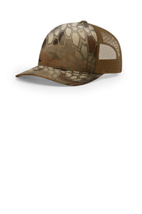 Richardson 112PFP Flat-Bill Trucker Cap - Kryptek Highlander/ Buck