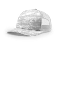 Richardson 112PFP Flat-Bill Trucker Cap - Mossy Oak Elements Bonefish/ Light Grey