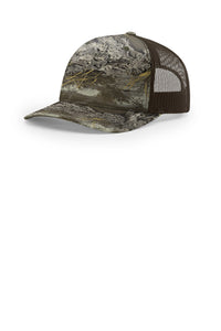 Richardson 112PFP Flat-Bill Trucker Cap - Realtree Max-1 Xt/ Brown