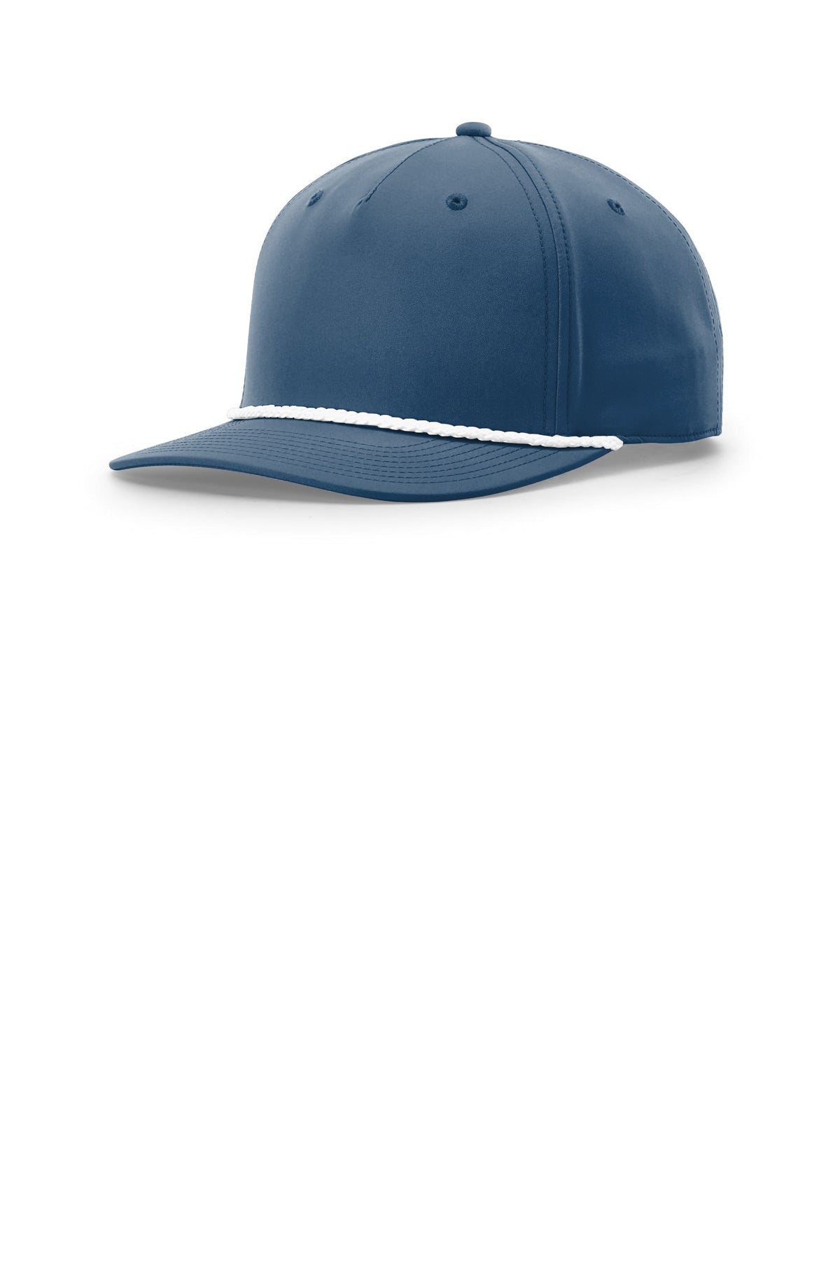 Richardson 258 Five-Panel Classic Rope Cap - Light Blue/ White