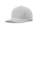 Richardson 258 Five-Panel Classic Rope Cap - Light Grey/ White