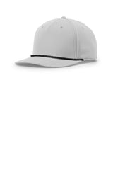 Richardson 258 Five-Panel Classic Rope Cap - Light Grey/ Black