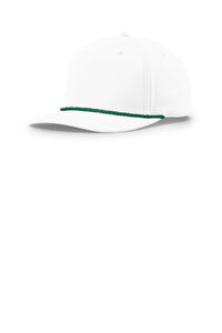 Richardson 258 Five-Panel Classic Rope Cap - White/ Kelly