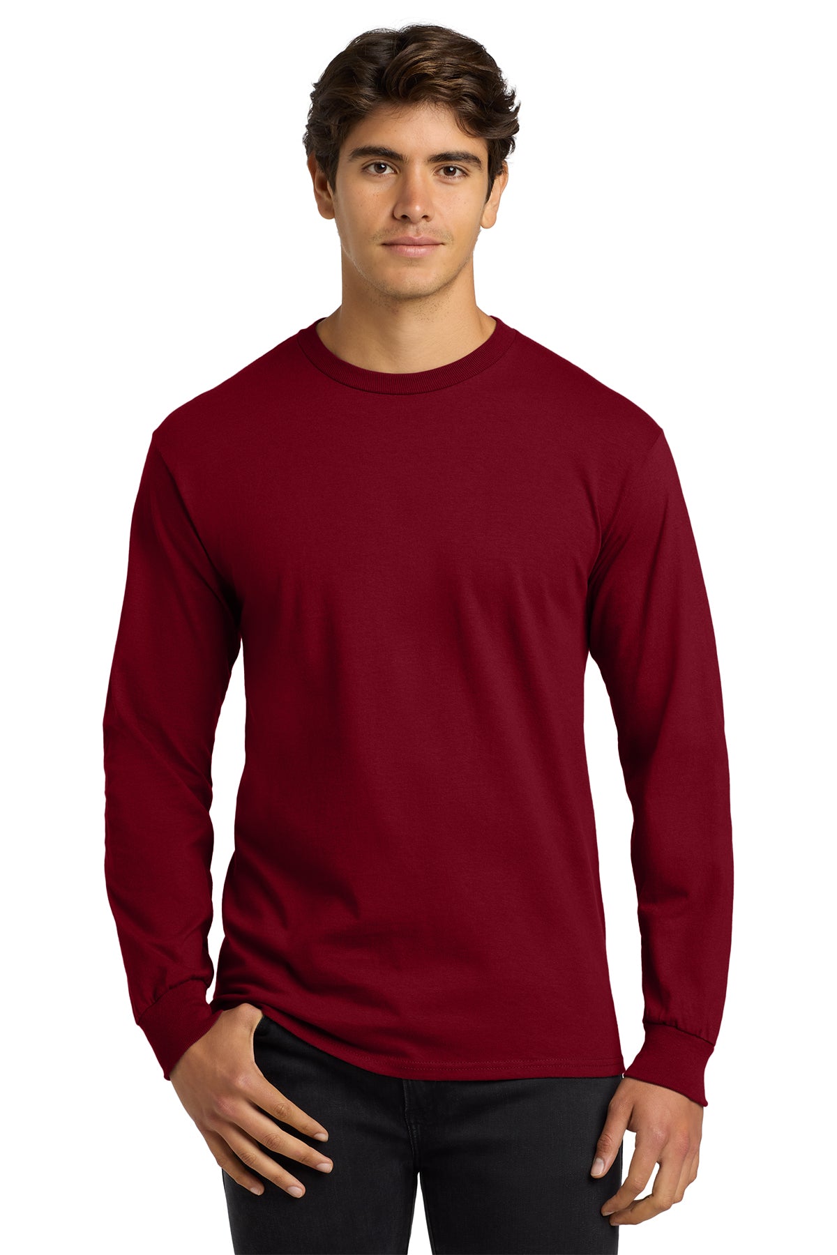 Gildan 2400 Ultra Cotton Long Sleeve T-Shirt - Cardinal Red