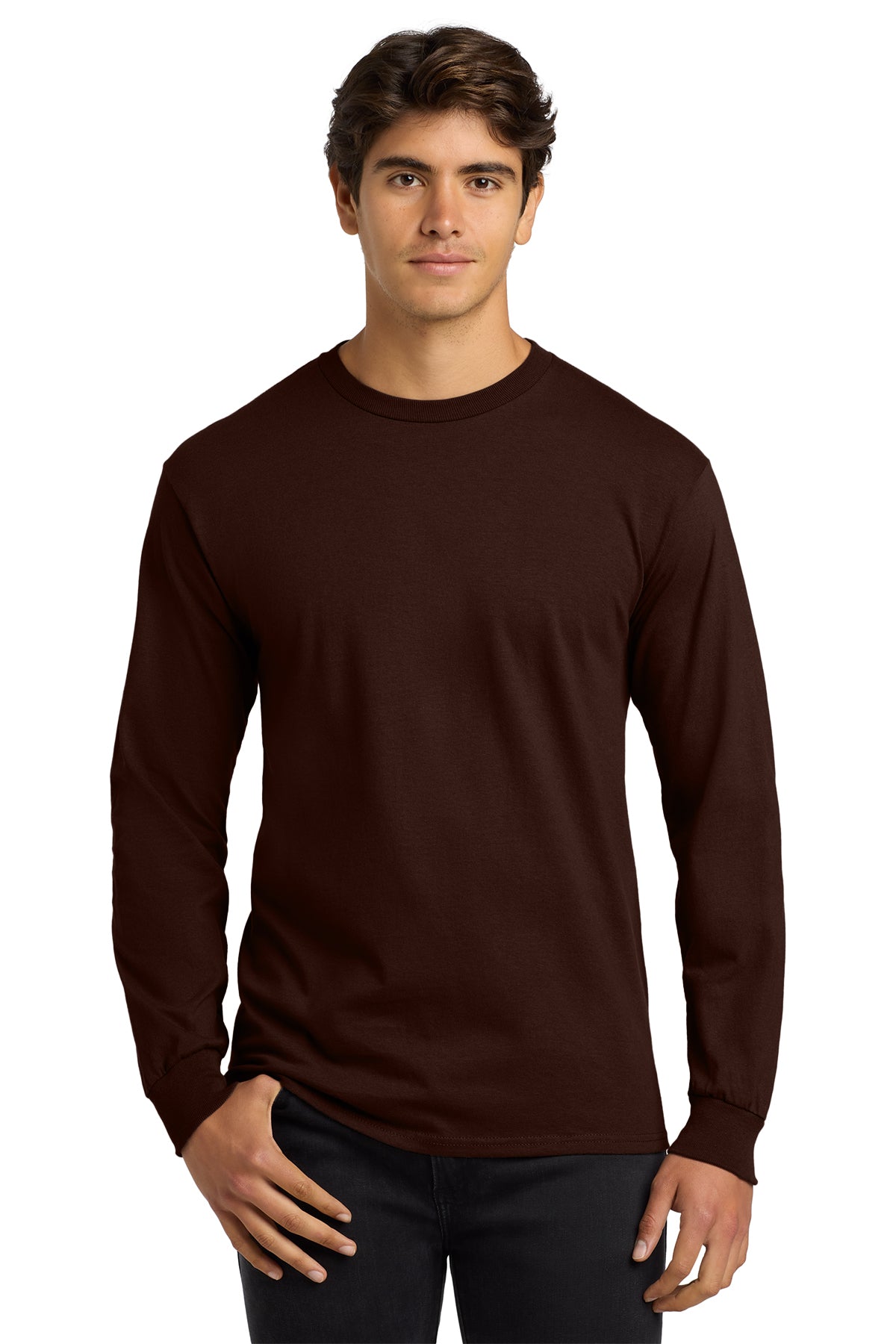 Gildan 2400 Ultra Cotton Long Sleeve T-Shirt - Dark Chocolate