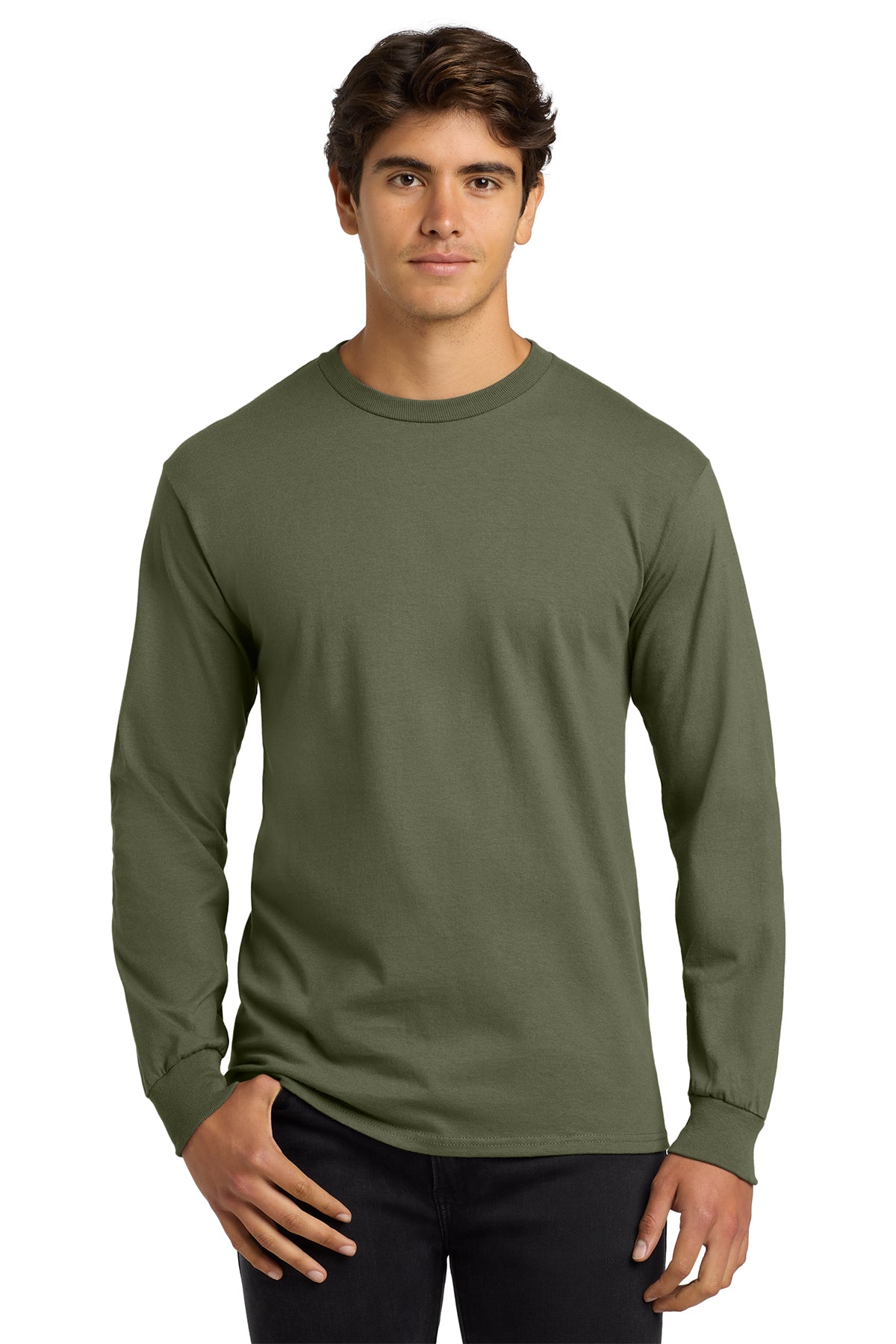 Gildan 2400 Ultra Cotton Long Sleeve T-Shirt - Military Green