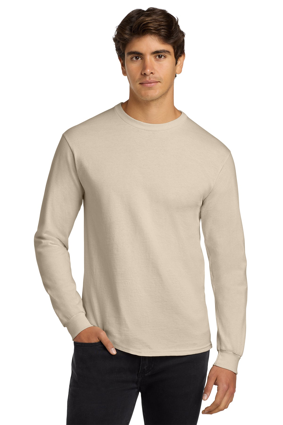 Gildan 2400 Ultra Cotton Long Sleeve T-Shirt - Natural