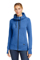 LNEA511 New Era® Women's Tri-Blend Fleece Full-Zip Hoodie