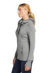 LNEA511 New Era® Women's Tri-Blend Fleece Full-Zip Hoodie