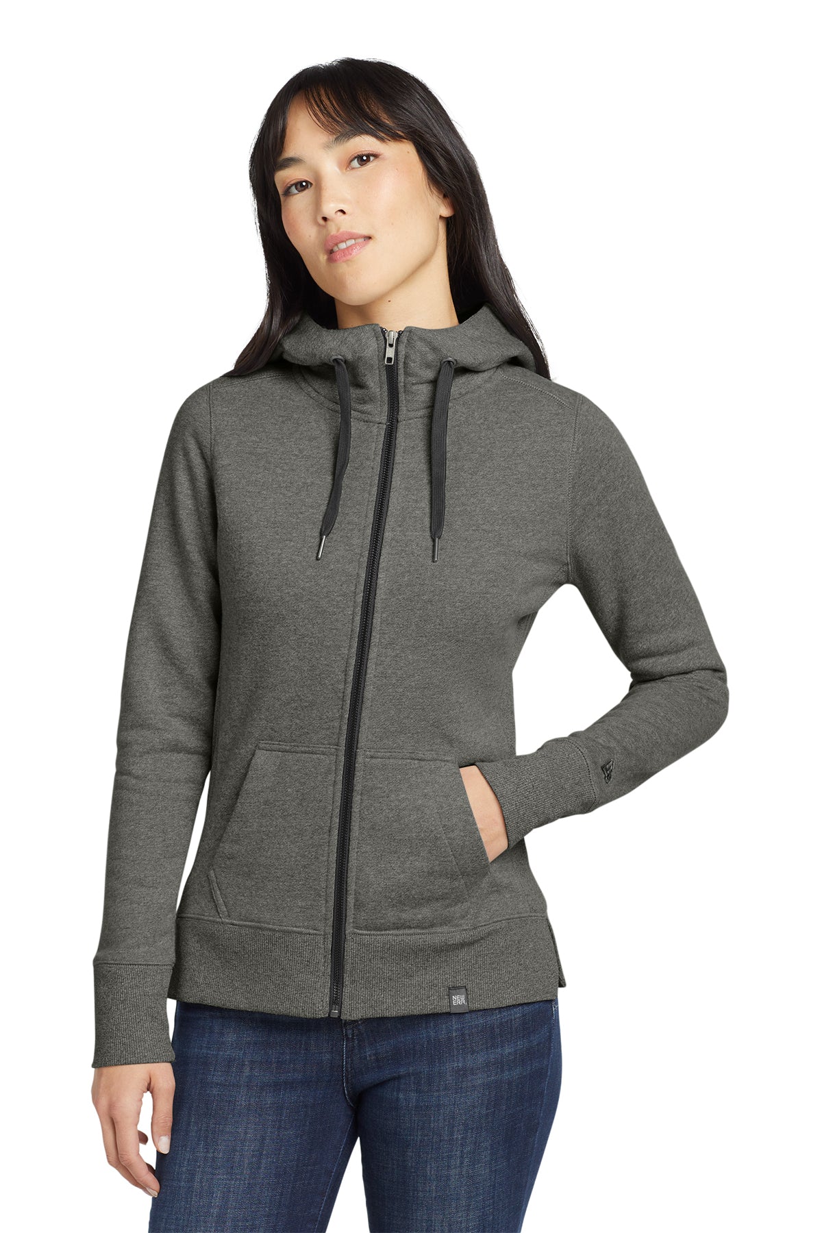 LNEA502 New Era® Women's French Terry Full-Zip Hoodie