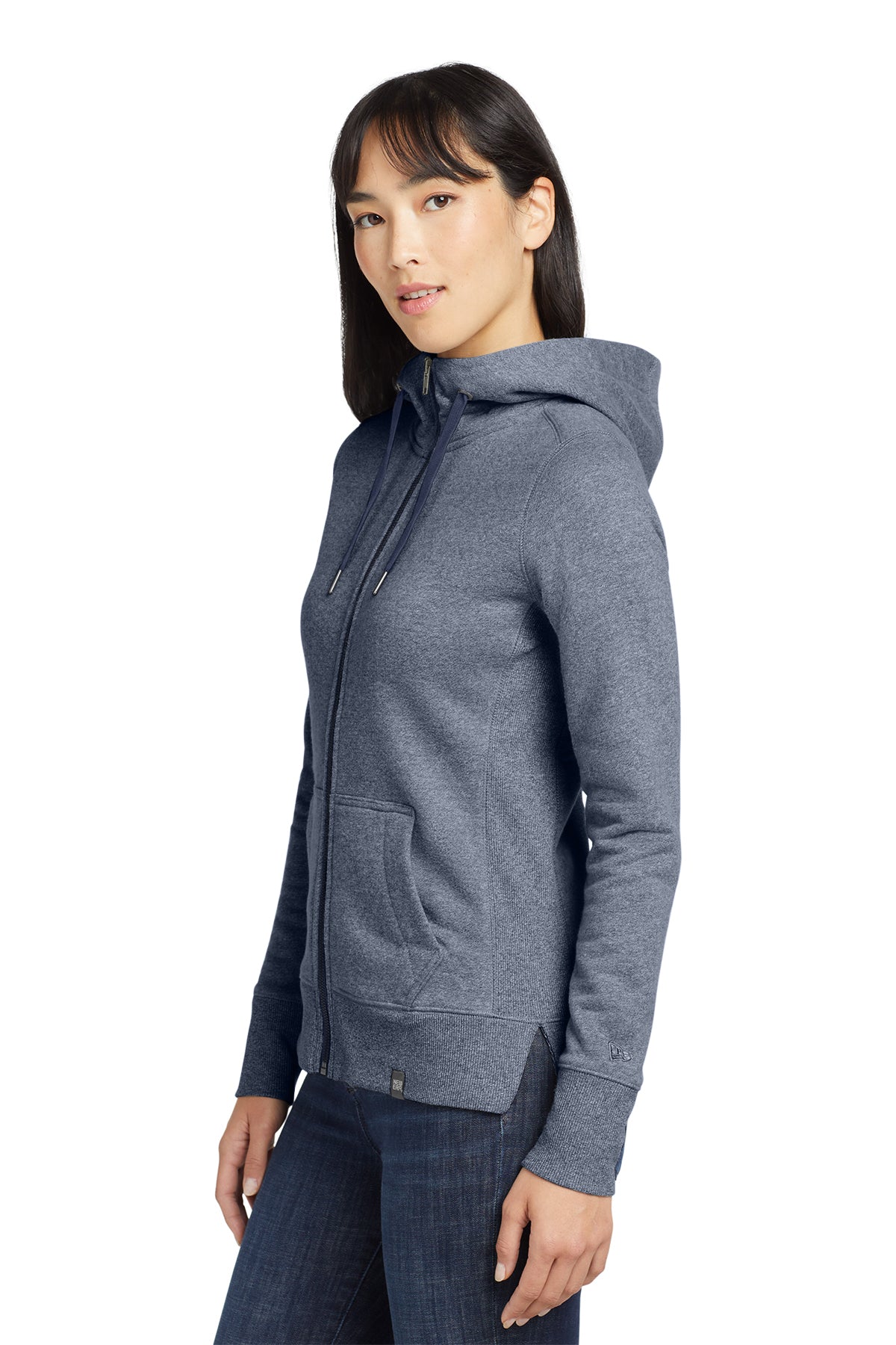 LNEA502 New Era® Women's French Terry Full-Zip Hoodie