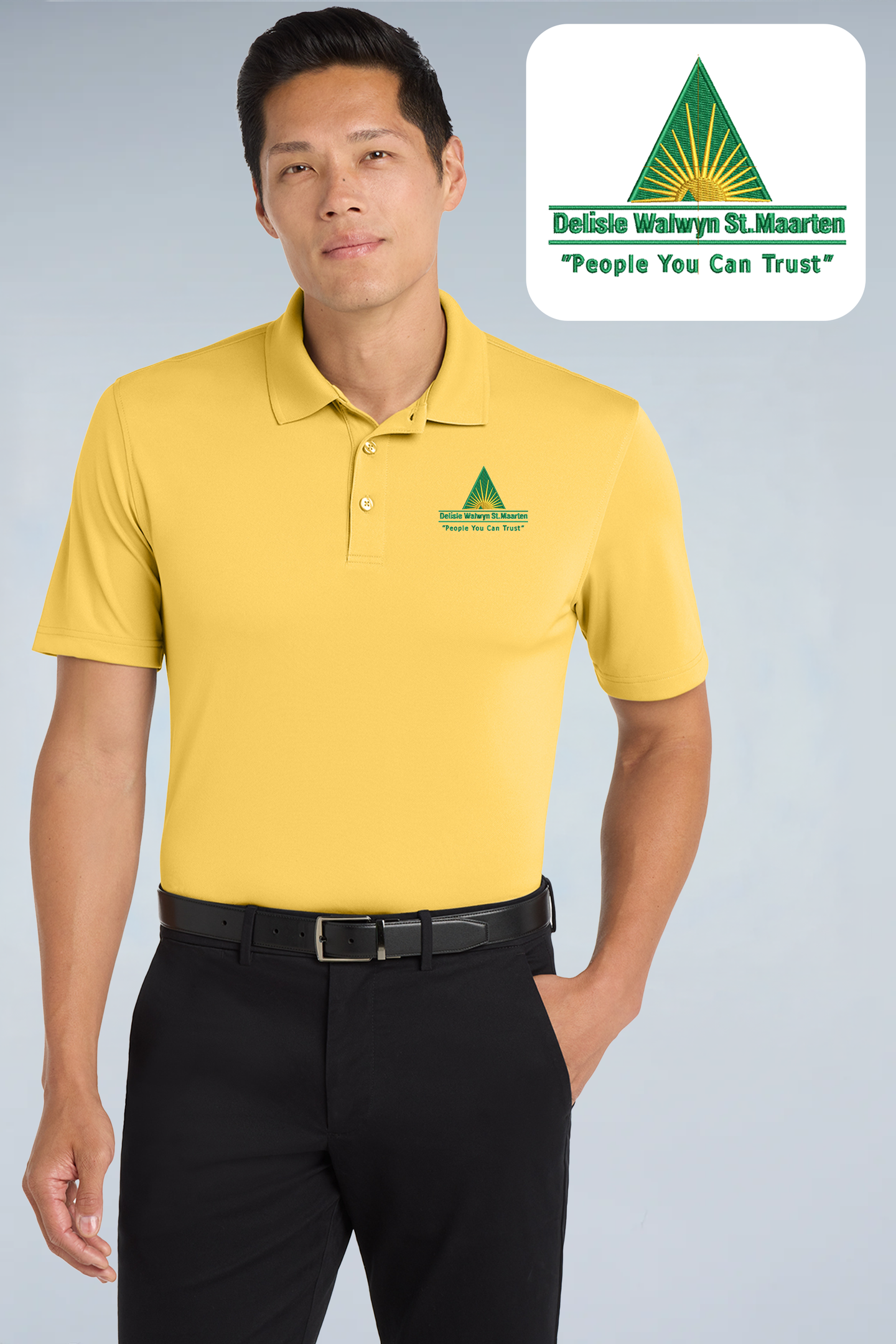 Delisle Walwyn St.Maarten - Port Authority ®  Dry Zone ®  UV Micro-Mesh Polo. K110