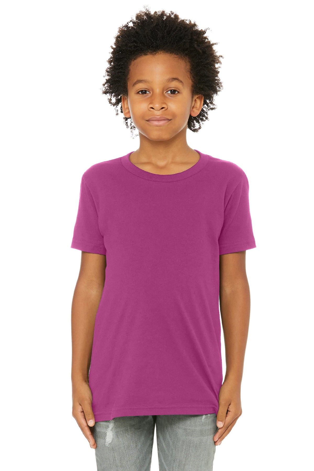 Bella + Canvas Youth Jersey T-Shirt 3001Y - Berry