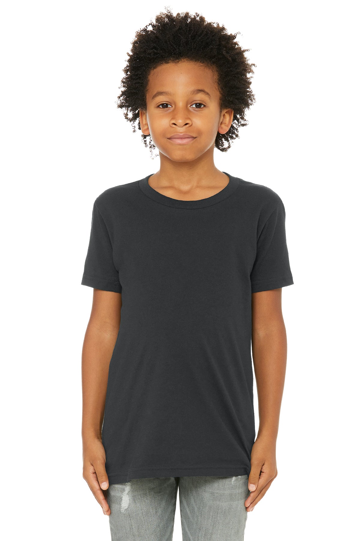 Bella + Canvas Youth Jersey T-Shirt 3001Y - Dark Grey