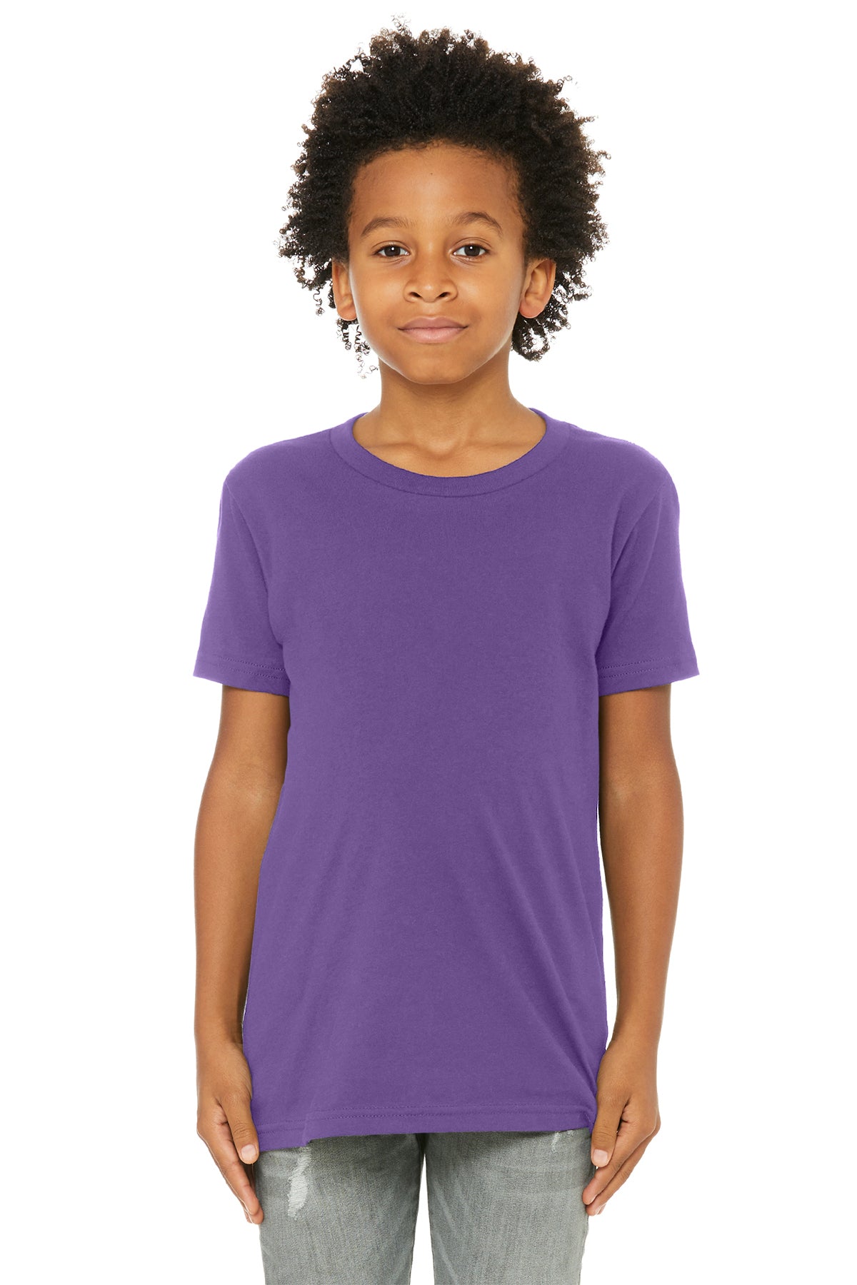 Bella + Canvas Youth Jersey T-Shirt 3001Y - Royal Purple