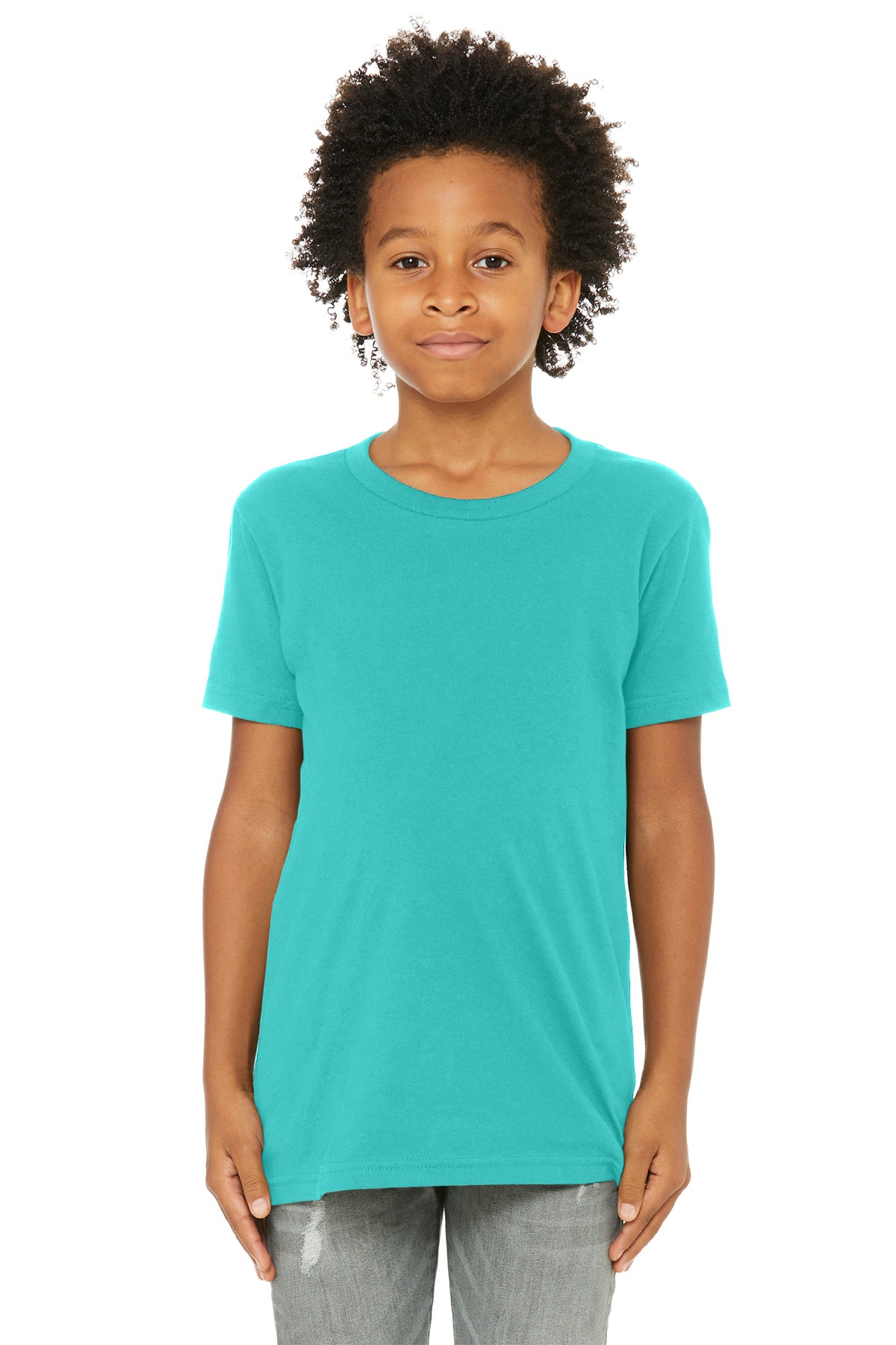 Bella + Canvas Youth Jersey T-Shirt 3001Y - Teal