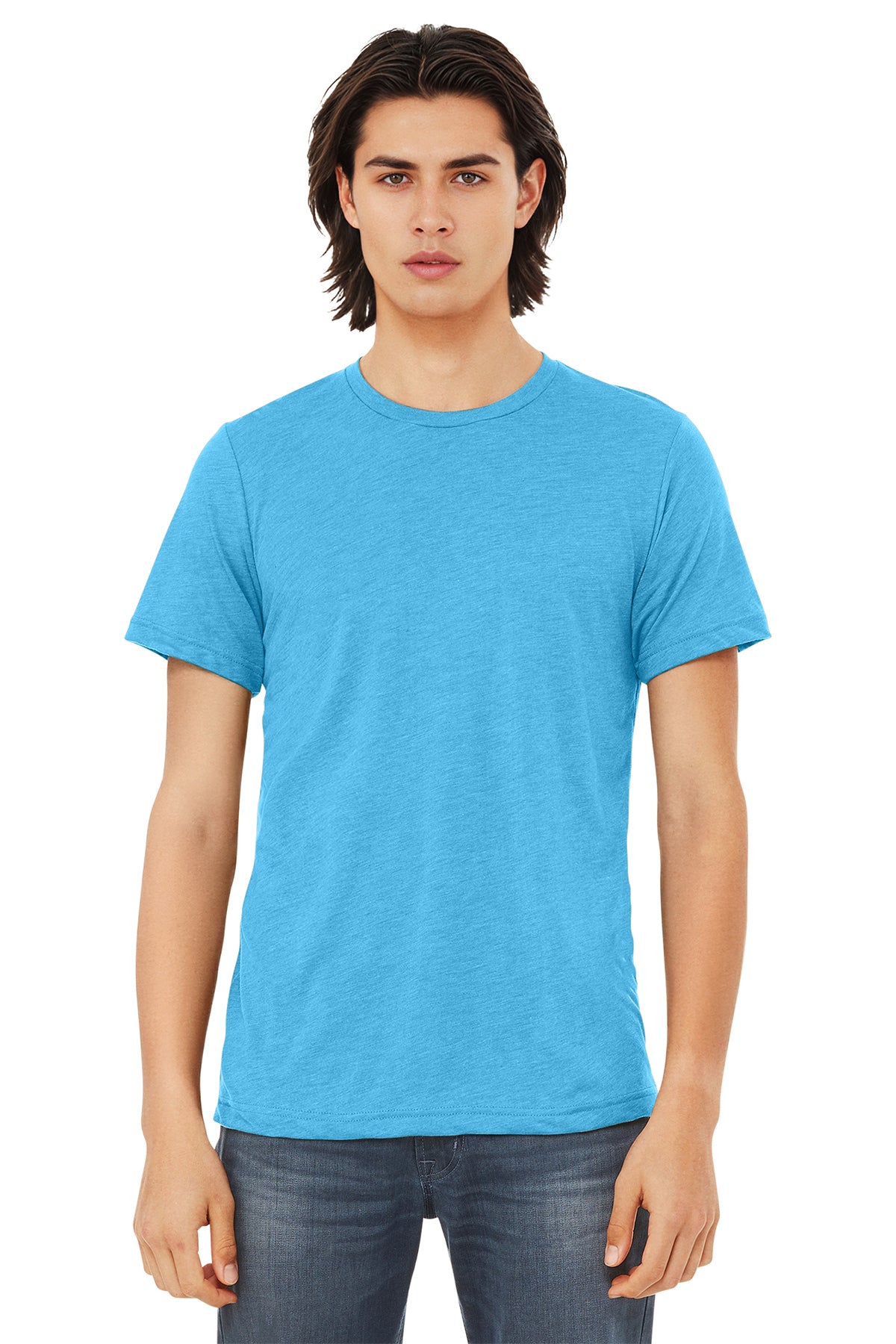 Bella+Canvas 3413 Triblend T-Shirt - Aqua Triblend