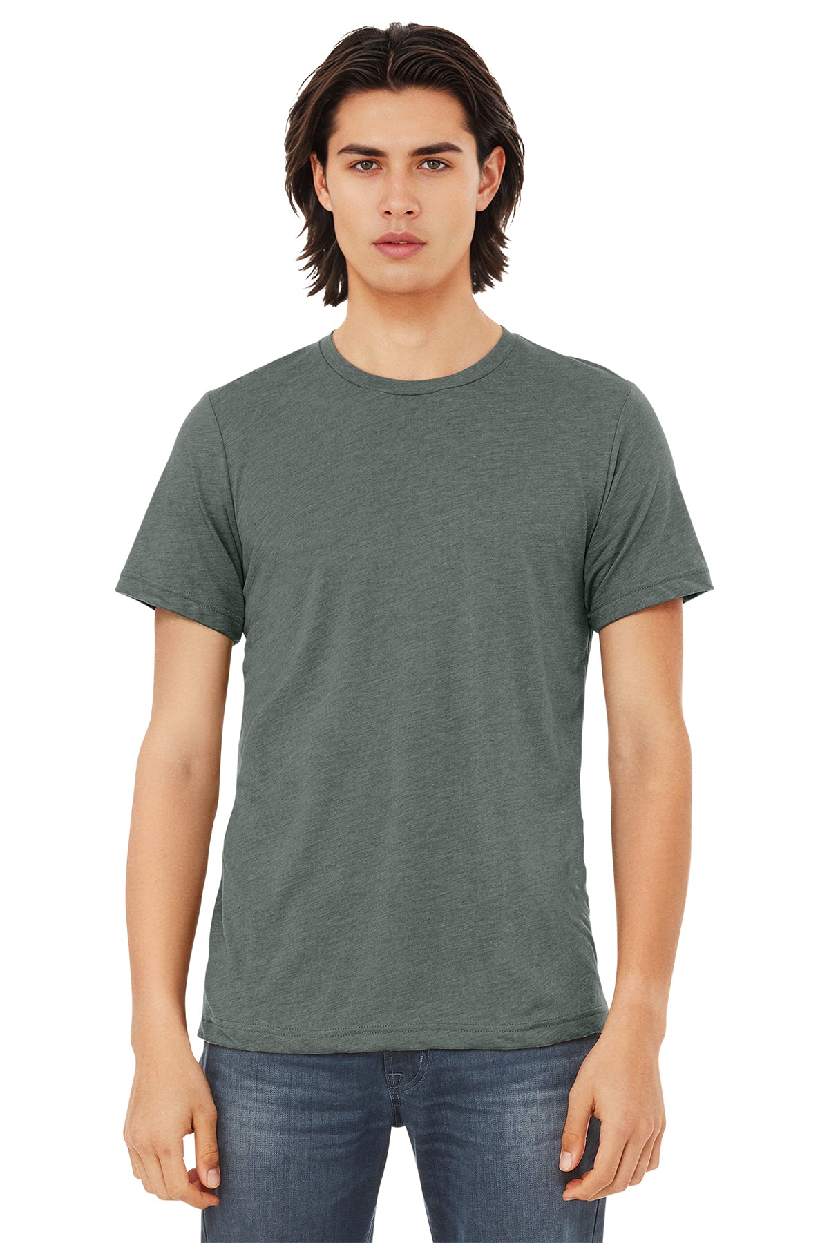 Bella+Canvas 3413 Triblend T-Shirt - Blue Storm Triblend