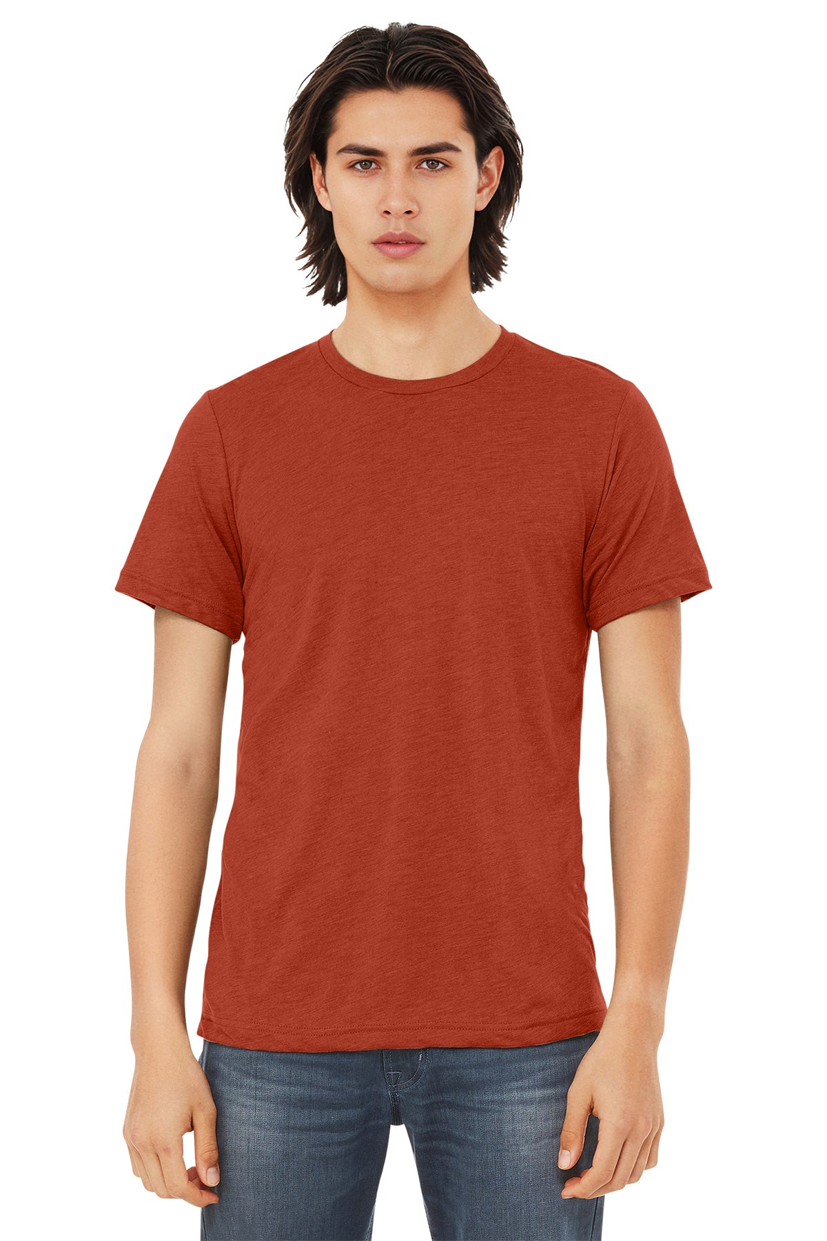 Bella+Canvas 3413 Triblend T-Shirt - Brick Triblend