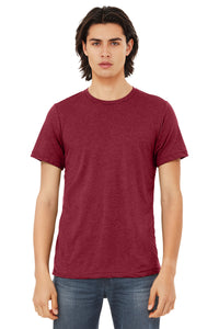 Bella+Canvas 3413 Triblend T-Shirt - Cardinal Triblend