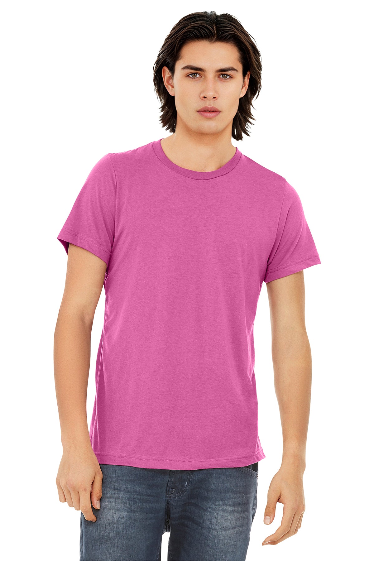 Bella+Canvas 3413 Triblend T-Shirt - Charity Pink Triblend