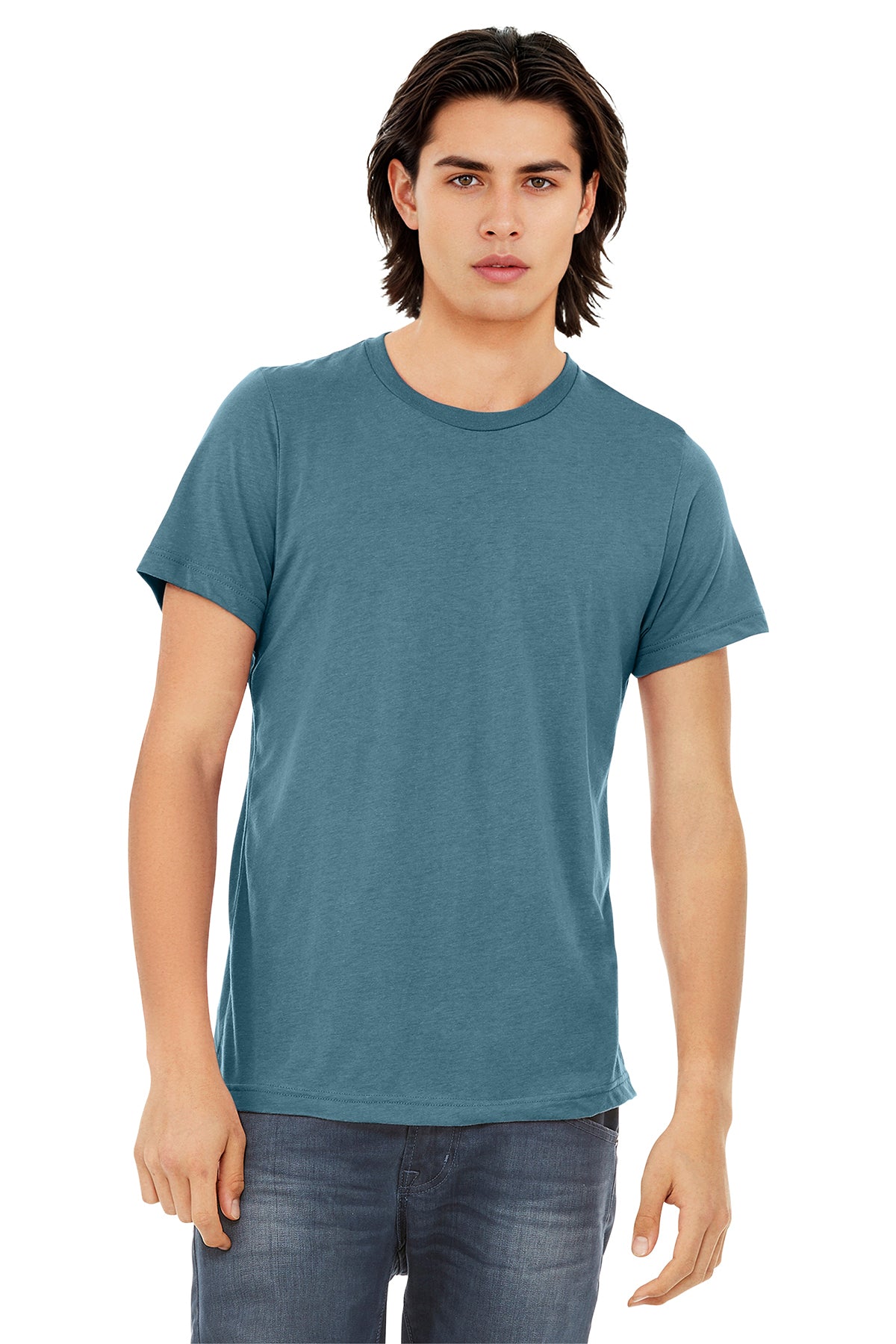 Bella+Canvas 3413 Triblend T-Shirt - Denim Triblend