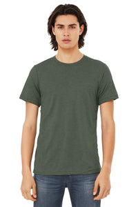 Bella+Canvas 3413 Triblend T-Shirt - Military Green Triblend