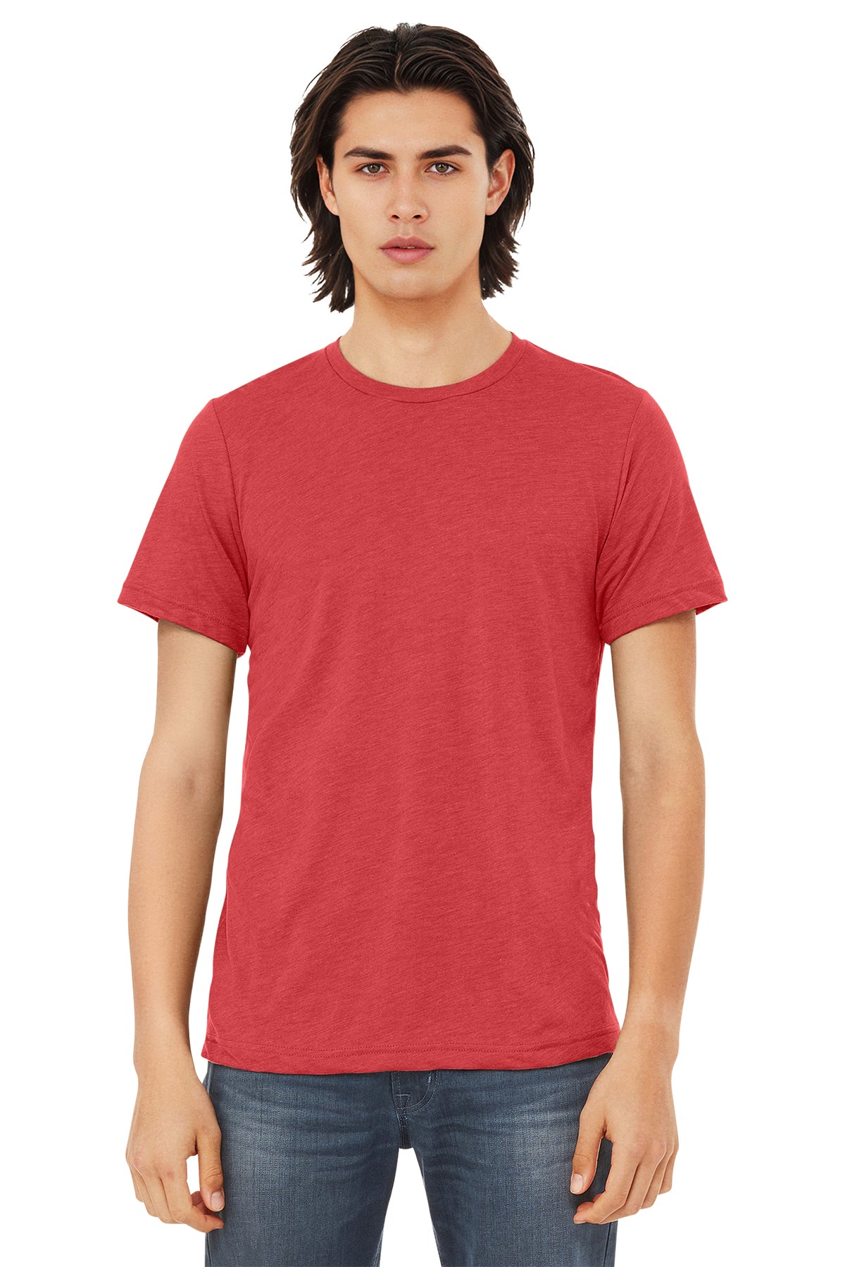 Bella+Canvas 3413 Triblend T-Shirt - Red Triblend