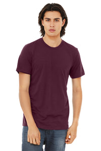 Bella+Canvas 3413 Triblend T-Shirt - Solid Maroon Triblend