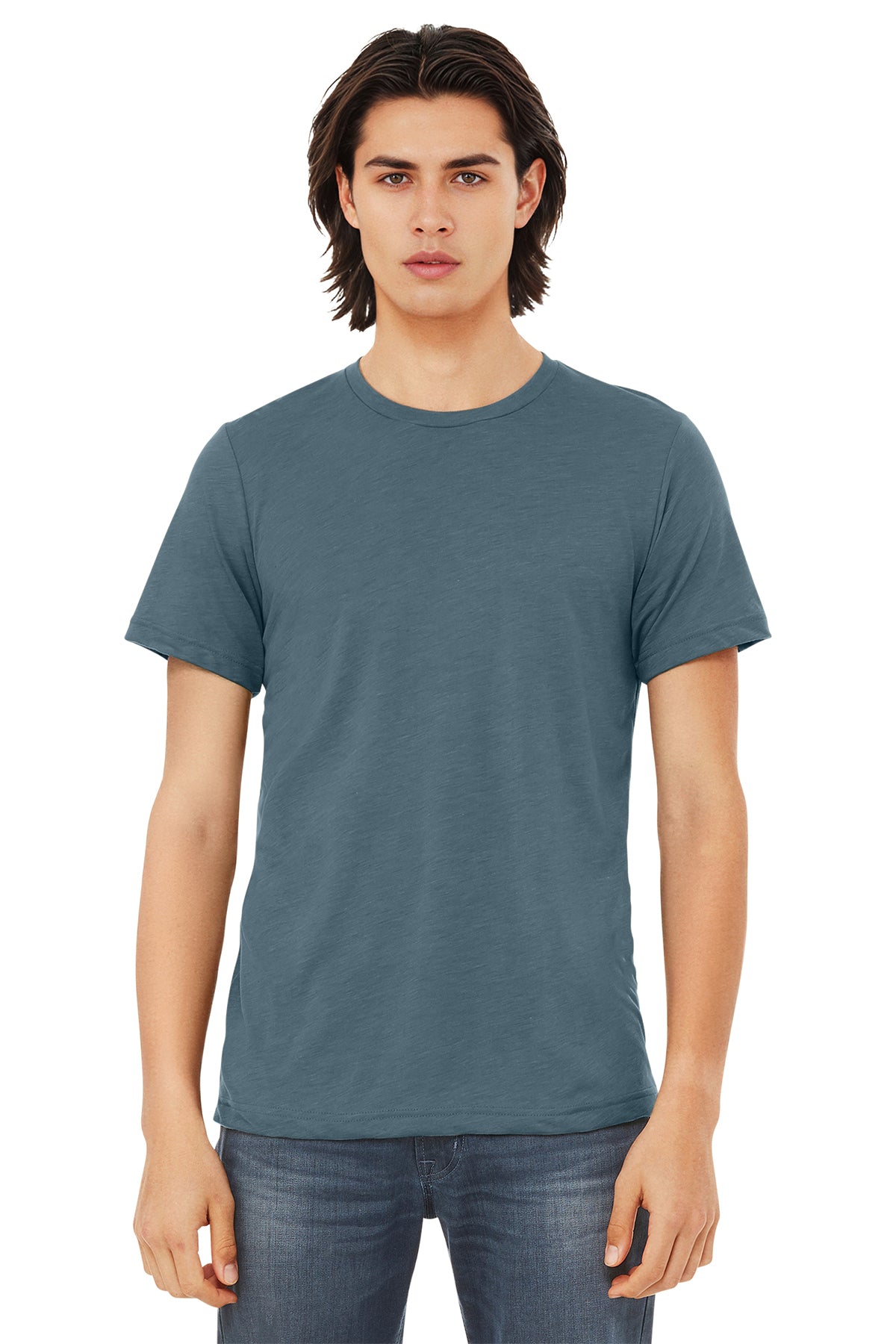 Bella+Canvas 3413 Triblend T-Shirt - Solid Slate Triblend