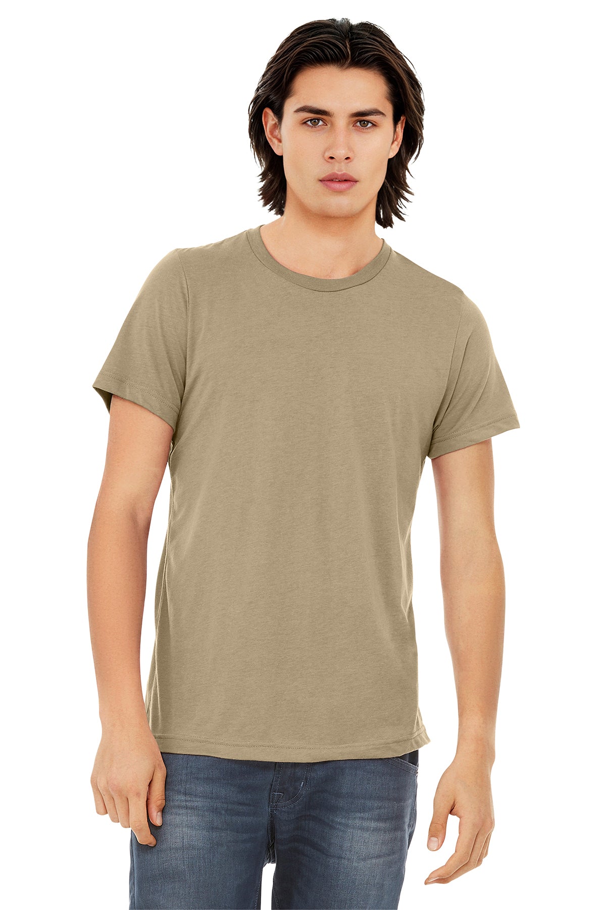 Bella+Canvas 3413 Triblend T-Shirt - Tan Triblend