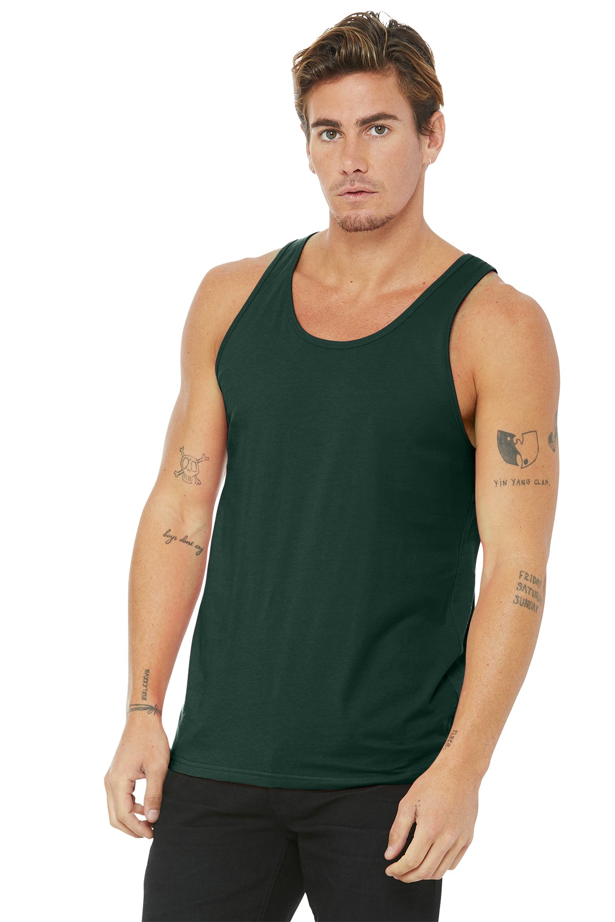 Bella+Canvas 3480 Unisex Jersey Tank - Forest