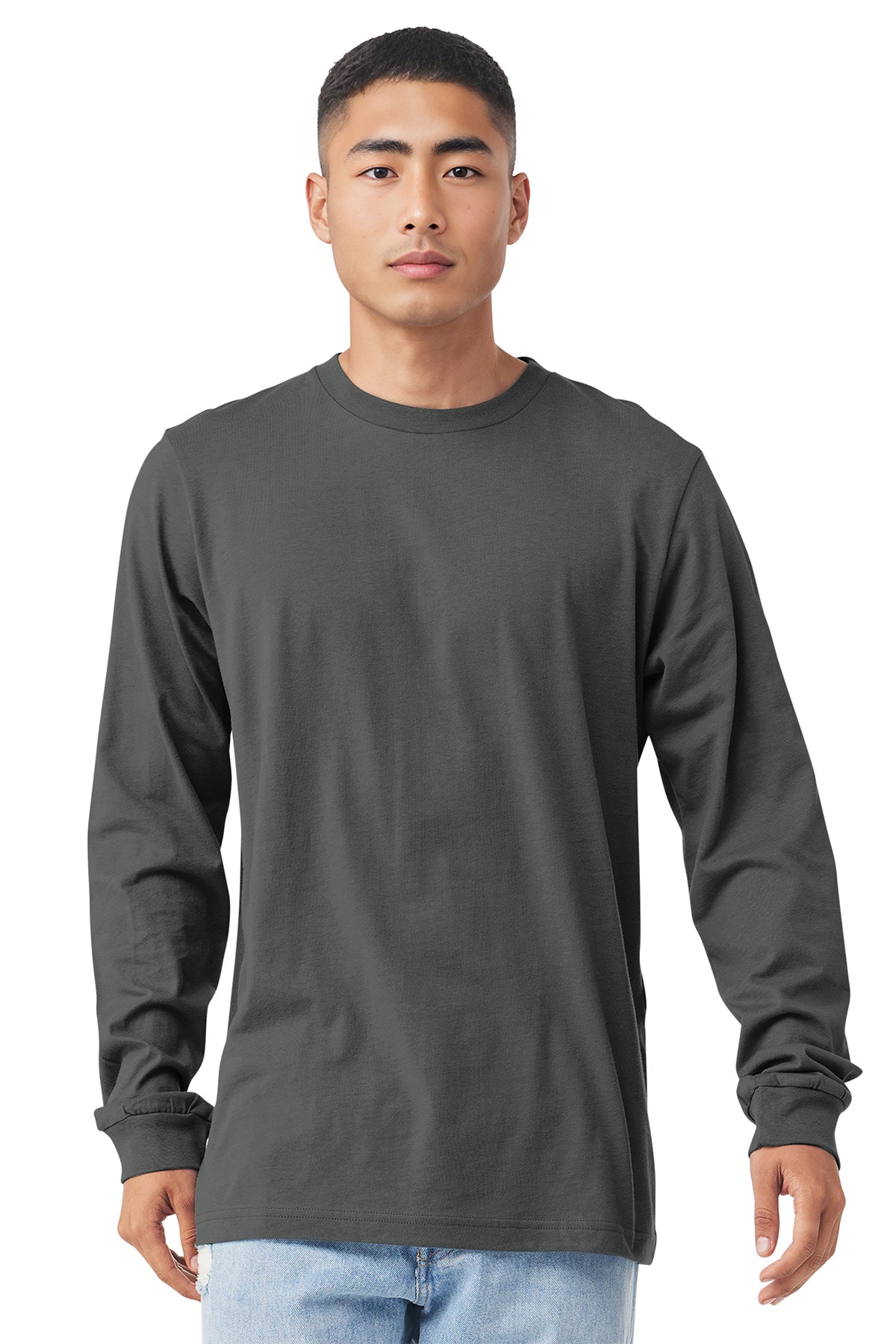 3501 Bella + Canvas Unisex Jersey Long-Sleeve T-Shirt - Asphalt