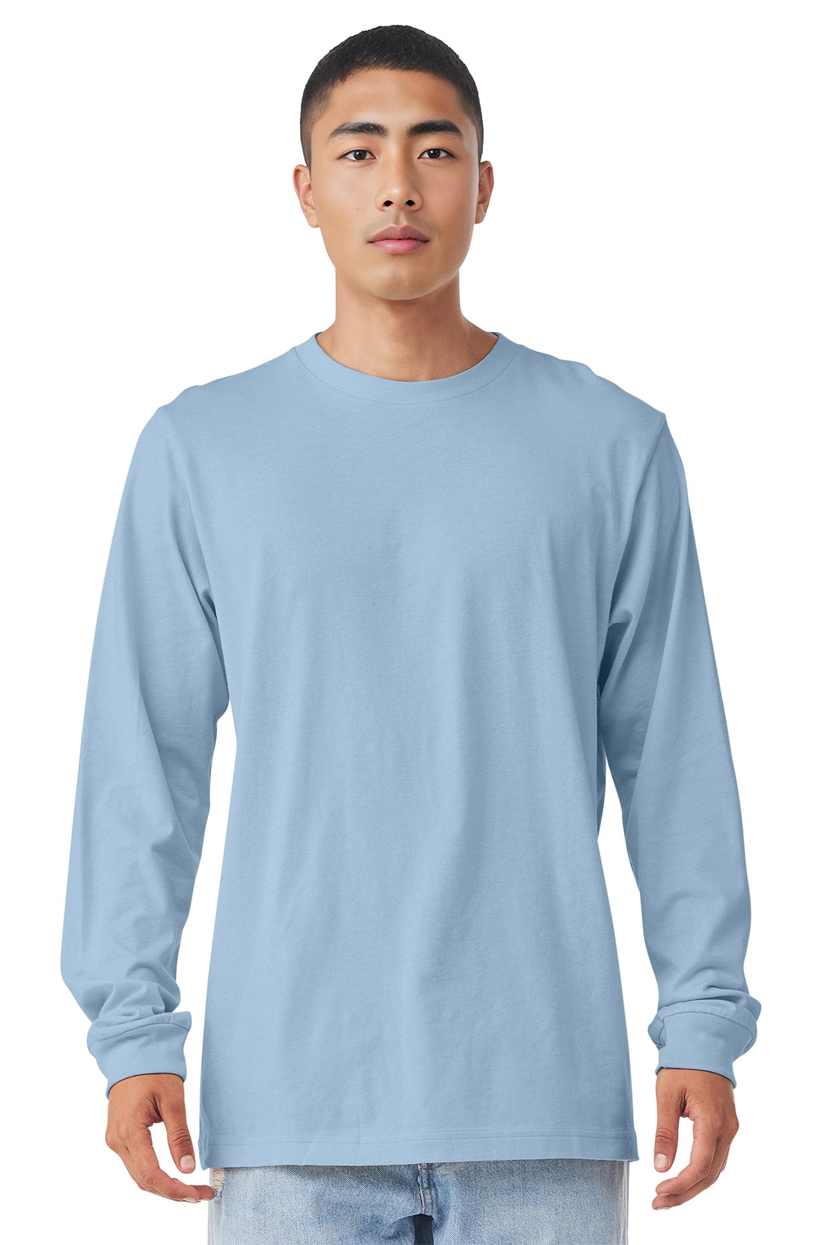 3501 Bella + Canvas Unisex Jersey Long-Sleeve T-Shirt - Baby Blue