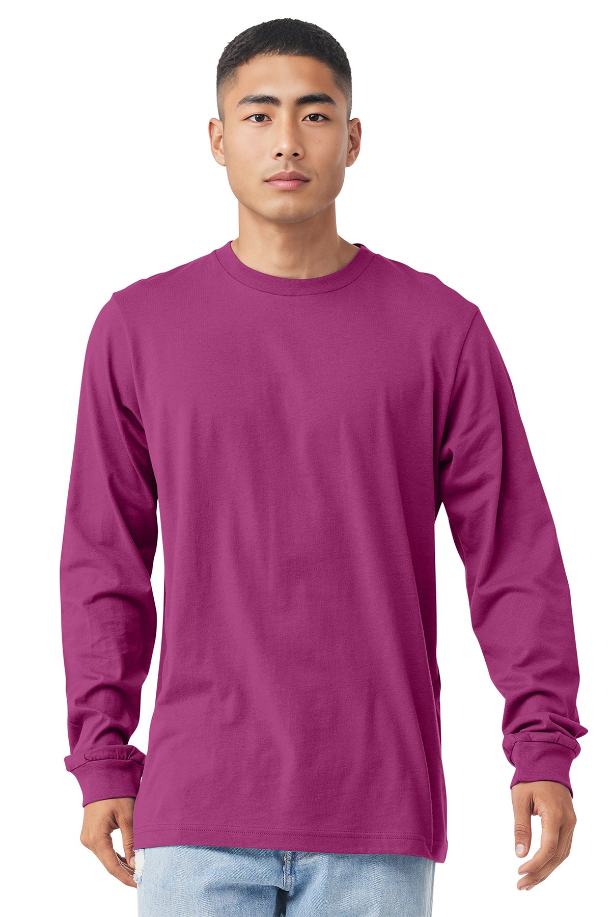 3501 Bella + Canvas Unisex Jersey Long-Sleeve T-Shirt - Berry