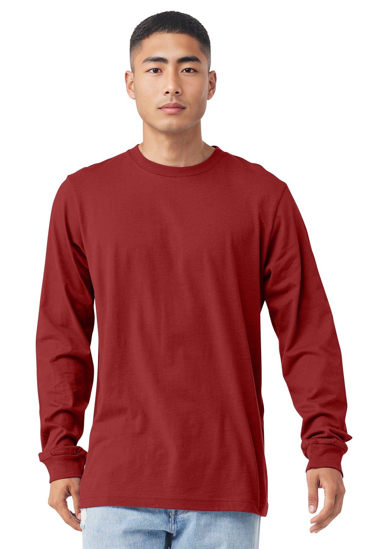 3501 Bella + Canvas Unisex Jersey Long-Sleeve T-Shirt - Canvas Red
