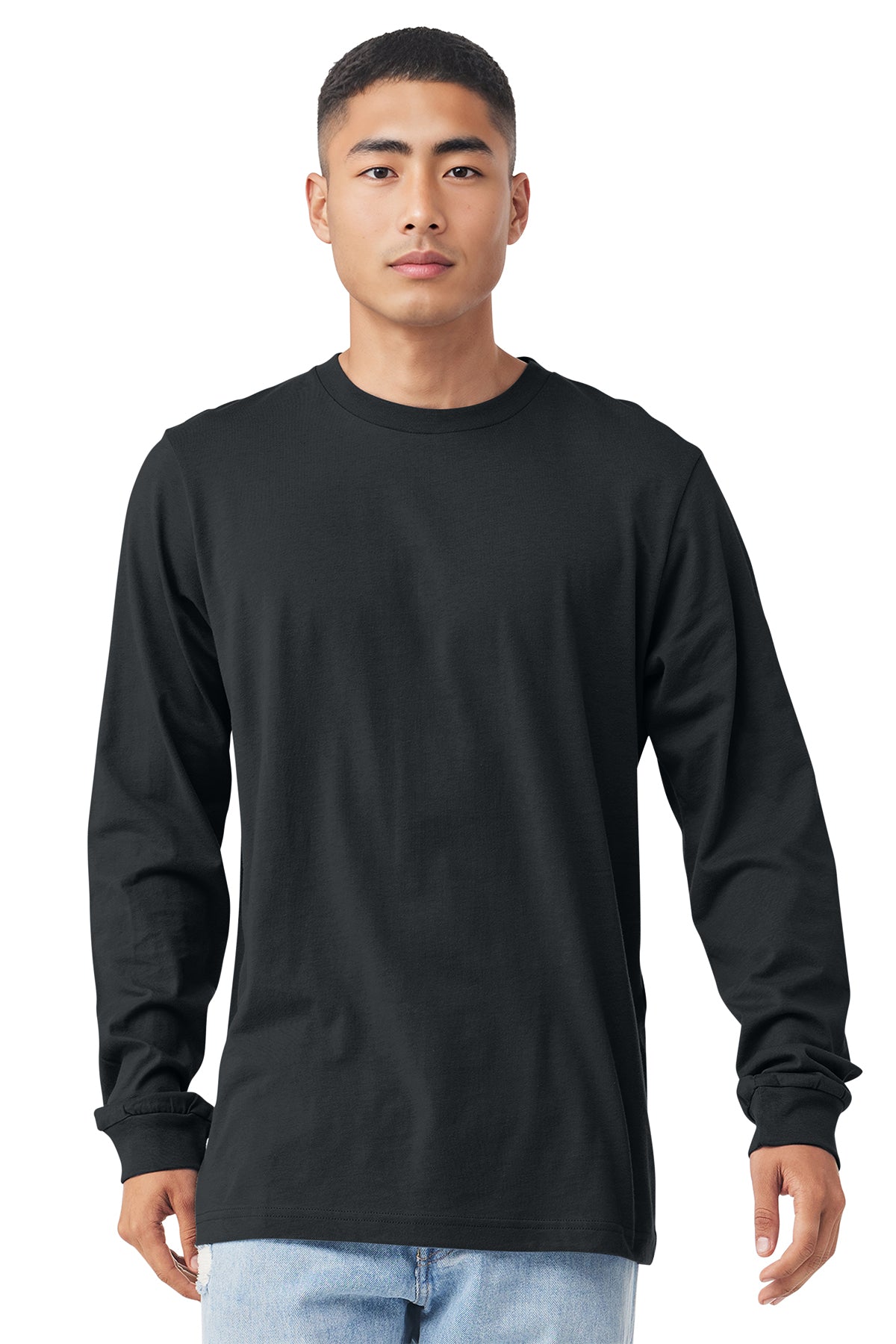 3501 Bella + Canvas Unisex Jersey Long-Sleeve T-Shirt - Dark Grey