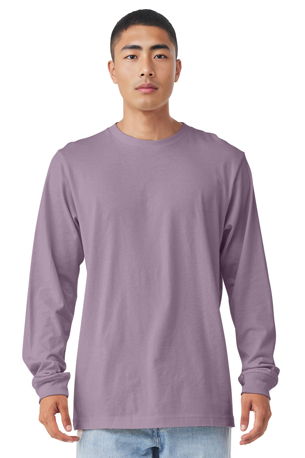 3501 Bella + Canvas Unisex Jersey Long-Sleeve T-Shirt - Light Violet
