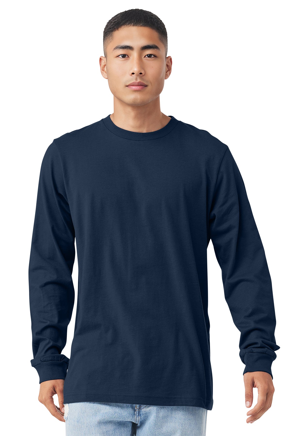3501 Bella + Canvas Unisex Jersey Long-Sleeve T-Shirt - Navy