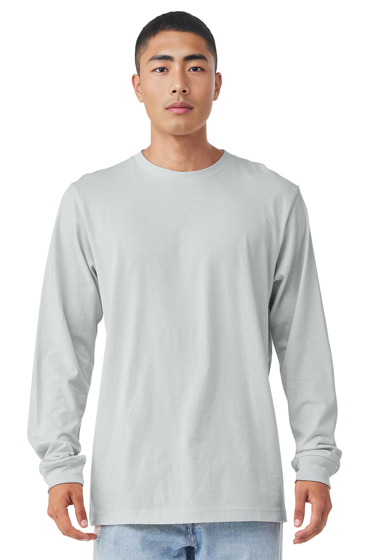 3501 Bella + Canvas Unisex Jersey Long-Sleeve T-Shirt - Silver
