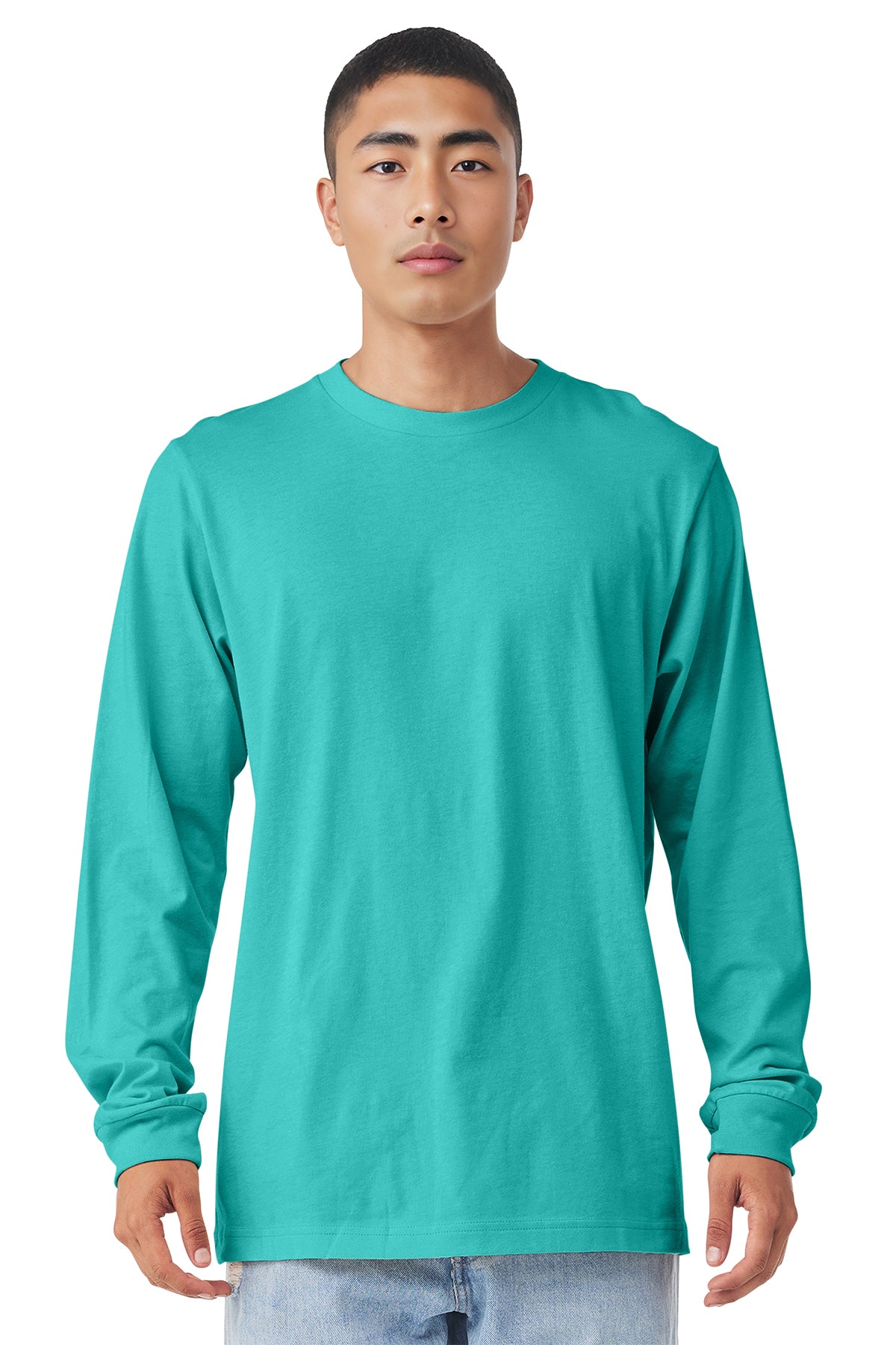 3501 Bella + Canvas Unisex Jersey Long-Sleeve T-Shirt - Teal