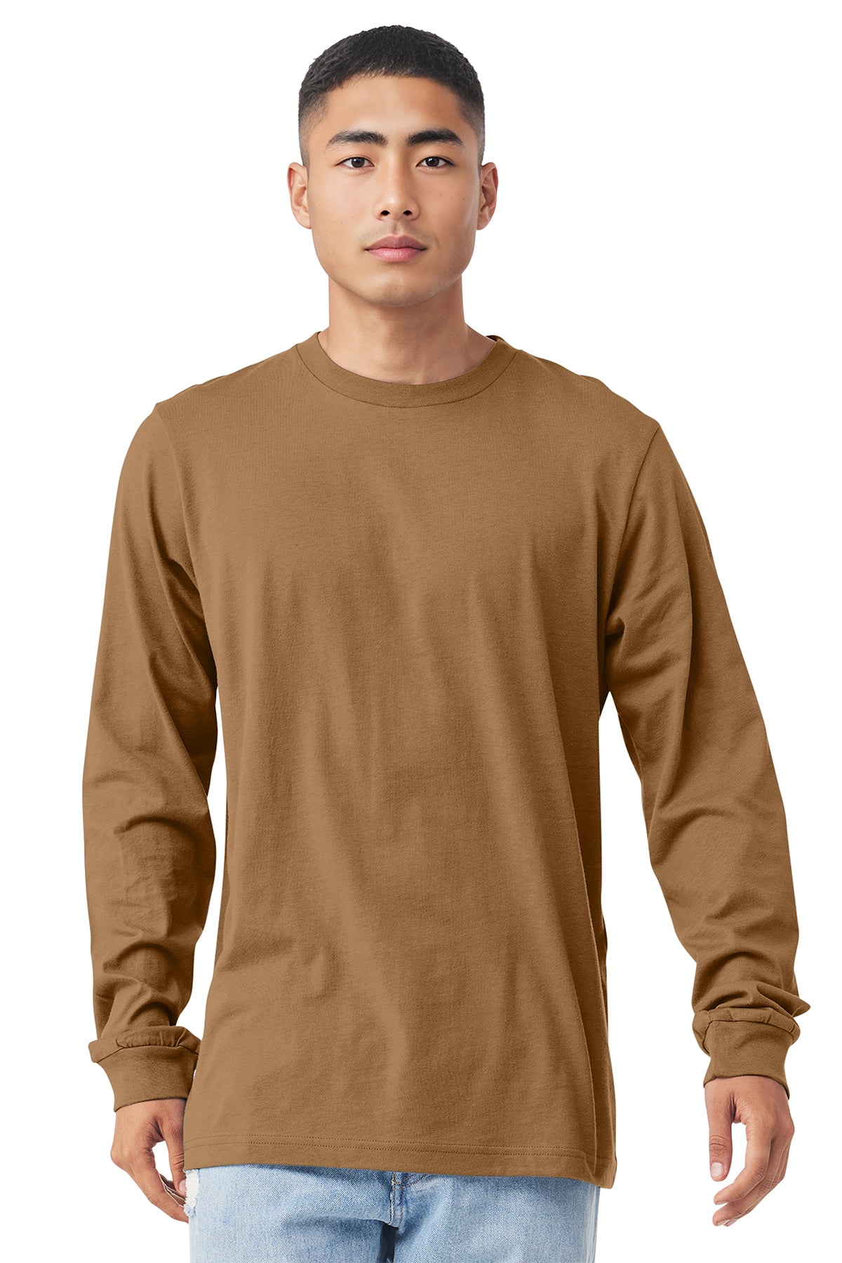 3501 Bella + Canvas Unisex Jersey Long-Sleeve T-Shirt - Toast
