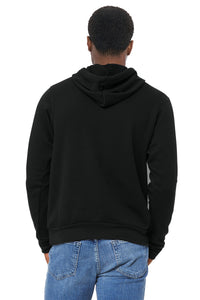 Bella+Canvas 3719 Fleece Pullover Hoodie - Black back